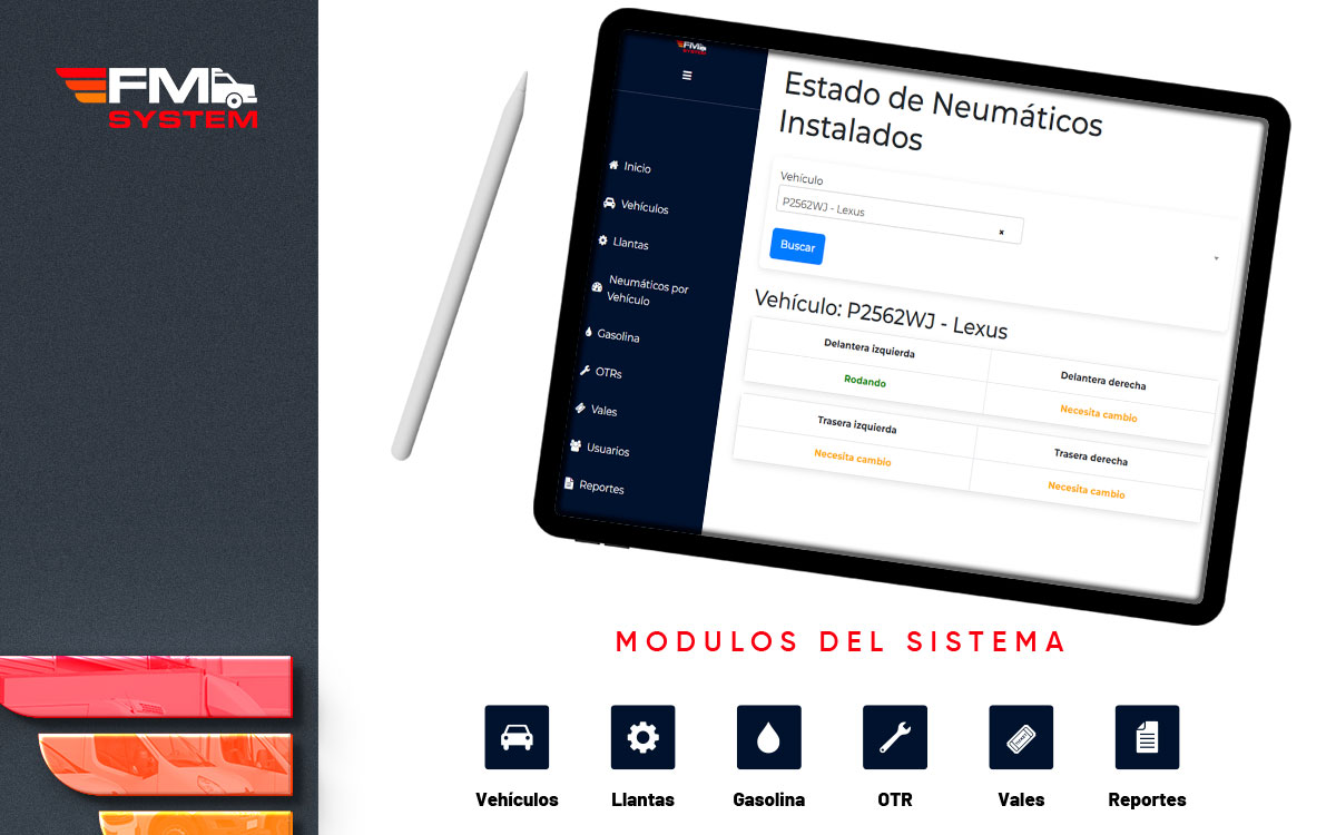 FM System - Administración y control de flotas vehiculares.