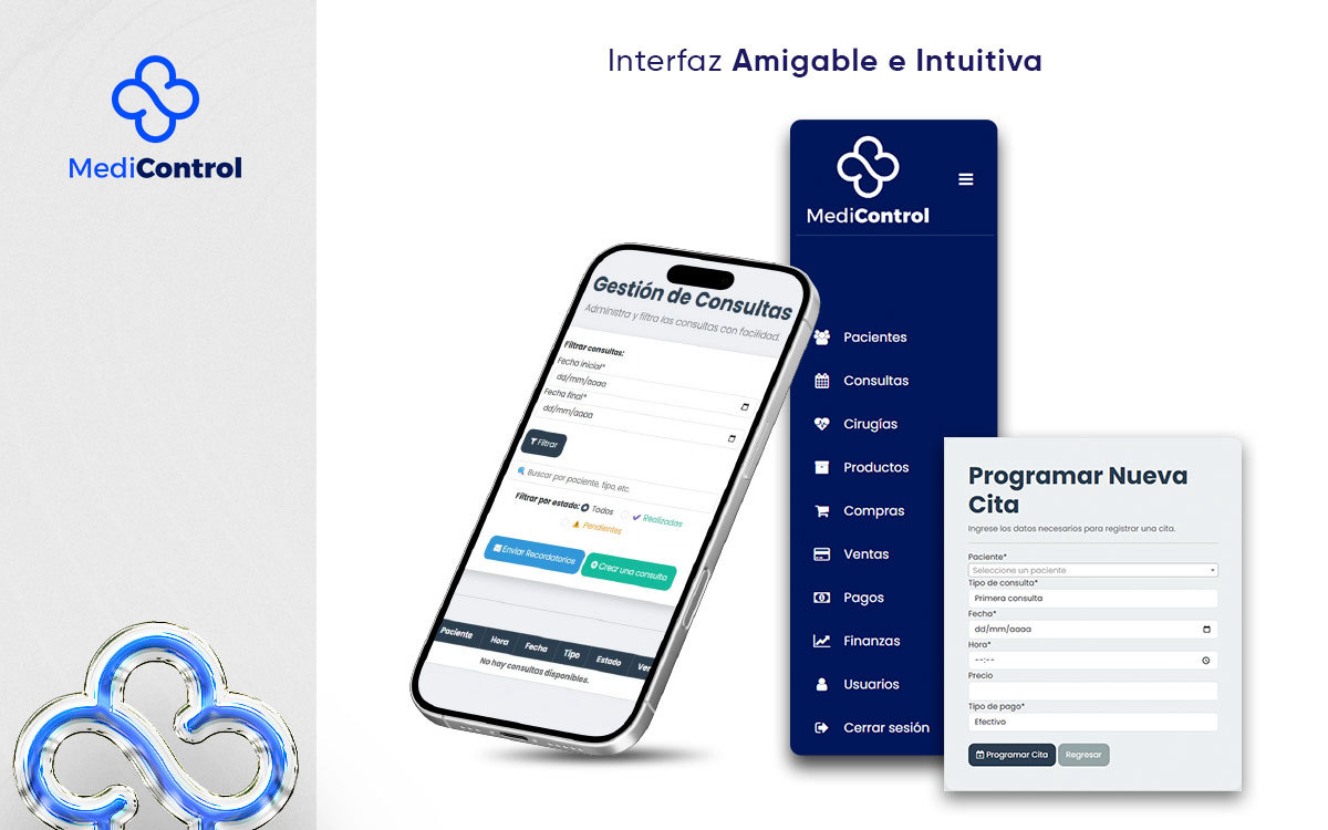 MediControl - Gestión para clínicas y profesionales de la salud.